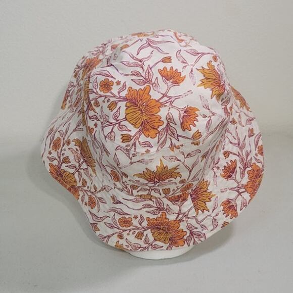 Universal Thread Bucket Hat Boho Floral Print Cottage Core Beach Hat NWOT OS - Picture 4 of 8